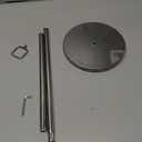 Toilet Paper Holder Stand - Free-Standing Tissue Paper Storage with Reserve Function, Black Toilet Paper Roll Holder for Bathroom, Stainless Steel. (Silver)