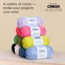Caron All Day Cotton - 3 Pack of 173 Yards/3.52 oz White Shirt 100% Mercerized Cotton Yarn
