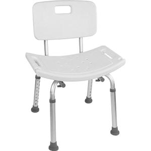 FSA/HSA Eligible, Vaunn Tool-Free Assembly Adjustable Shower Chair Spa Bathtub Seat Bench with Removable Back