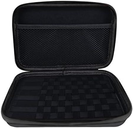 Wolfteeth 8 inch Case Black Hard Shell Pouches Supplies Organized Accessories Bag Fits Coils Christmas Valentines Day Gifts for Him Men (Empty Case Only) Black Zipper 122615