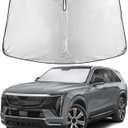 EcoNour Windshield Sunshade Compatible for Cadillac Escalade 2021-2024 2025 2026, Sun Visor for Front Windshield & Window Sun Shade Cover, UV Heat Blocker & Protector, Car Accessories