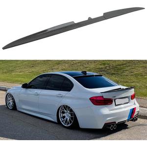 Universal Carbon Fiber Car Rear Trunk Spoiler Wing Lip Compatible with Honda Civic Accord Toyota Corolla Camry Nissan Altima Ford Focus and More