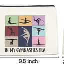 Gymnastics Gifts Makeup Bag, Gymnast Team Graduation Gift for Women Girls Thank You Appreciation Gifts for Gymnastics Coach Friend Coworker Gymnastic Stuff Accessories Cosmetic Travel Bag for Purse