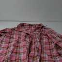 Plaid Shirts for Women Casual Button Down Flannel Shirt Plus Size Roll Up Long Sleeve Checkered Blouse Tops (Small)