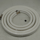 Mini Split Line Set 1/4" & 1/2" Insulated Copper Aluminum Line Set -16FT Copper Aluminum Pipes,Mini Split Air Conditioner (1/4+1/2)
