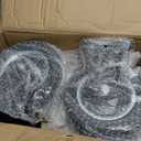 8 Inch Heavy Duty Caster Wheels Set of 4 (2 Swivel & 2 Fixed) 3200LBS Capacity Industrial Rubber Casters for Utility Cart, Workbench, Warehouse Equipment, Truck, Dolly Includes Mounting Hardware