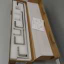 TNOMS 4 Pieces Bathroom Hardware Accessories Set Towel Bar Towel Holder Robe Hook Toilet Paper Holder Stainless Steel,Q8-P4BR (Brushed Nickel)