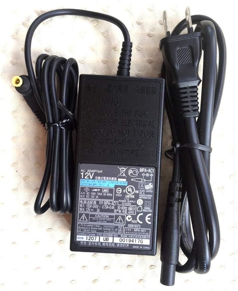 for Sony 12v 3A Power Adapter w/Cord for VRD-MC3 MC5 MC6 (AC-NB12A)