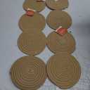 Placemats Set of 6, Round Braided Tablemats Natural Jute Handmade Woven Plate Chargers Heat Resistant Non-Slip Potholder for Table Decoration(13 inch)