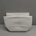 CubesLand Cute and Durable Small Cotton Rope Basket for Organizing, Woven Closet Storage Bin,Shelves Closet Storage Basket, Bathroom Storage Organizer Bin, Nursery Toy Basket Bin, White Basket (14''x10''x5'')