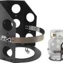 Heavy-Duty 20 lb BBQ Propane Tank Holder,for RV, Truck, Boat & Trailer Marine Grade Stainless Steel Mounting Bracket with Locking Straps, Fits 17/20/22lb Gas Tanks Replace for BKT-2290