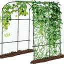 DoCred Tall Garden Arch Trellis for Climbing Plants, 87in Tall Metal Plant Support Trellis Archway for Climbing Vine Vegetable/Fruit/Flower Outdoor Yard Lawn Garden Arch Tunnel Trellis