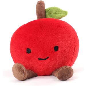 RECUR Apple Fruit Stuffed Animals Toy,Soft Fruit Plush,Cute Apple Plushie 8 Inches,Adorable Gift for All Ages