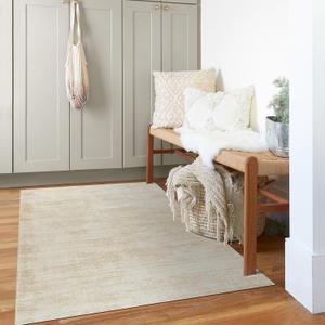 Small Bathroom Rugs,Washable Non Slip Neutral Boho Abstract Modern Farmhouse Area Rugs for Bedroom,3x5,Tan Beige (3' x 5' (Rectangular), Neutral Distressed)