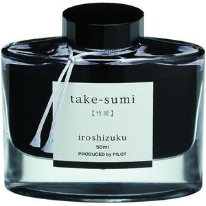 Pilot Iroshizuku Fountain Pen Ink  50 ml Bottle  Take-sumi (Gray Black) (Japan Import), Black (1.7 fl oz)
