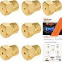 7PCS Orifices DG69-00501A Conversion Kit Replaces for Samsung Gas Range LP conversion Kit, Compatible for DG96-00859A NX58H9500WS NX60A6111SB NX60A6111SB/AA NX60A6111SB NX60T8311SS/AA NSG6DG8300MTAA