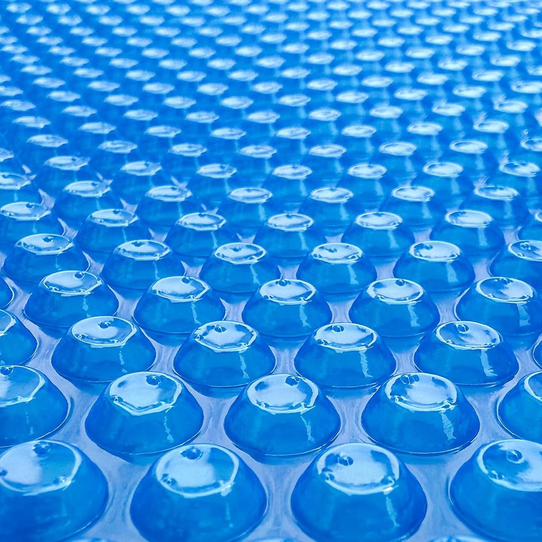 Solar Pool Cover 6x12 Foot Rectangle, 10Mil Blue Bubble Pool Blanket for Inground & Above-Ground Pools | Solar Heating Cover | UV-Resistant & Energy Efficient