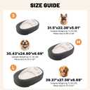Small Dog Bed with Bolster, Small Dog Bed for Small Dogs, Dog Bed Washable with High-Density Foam Base, Washable Zippered Cover, Non-Slip Bottom, S, 31.5"L x 22.1"W x 5.9"Th