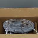 Comfort Zone 16-Inch Wall Mount Fan, Oscillating Indoor Fan with 3 Speed Settings, Adjustable 60 Tilt Head, Quiet Motor, Pull-Chain Control, Metal Grille Fan for Home, Office & Greenhouse