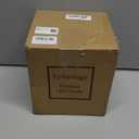 Eywamage 3 Wick Clear Glass Flameless Candle with Remote, Large Flickering LED Battery Pillar Candle  6" H 6"