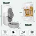 Lemtrflo No Mess Bird Feeder & Water Dispenser Set - Automatic Feeding & Hydration, Parakeet Cage Accessories for Parrots, Cockatiels, Finches, Lovebirds & Budgies