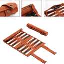 Backgammon Game Set - Roll up Board Games- Portable Travel Backgammon for Companion. Multiple Colors