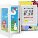 Maplefield Children's Artwork Storage & Display Frame  Front-Opening, Changeable Kid Art Picture Frame, Easy to Change