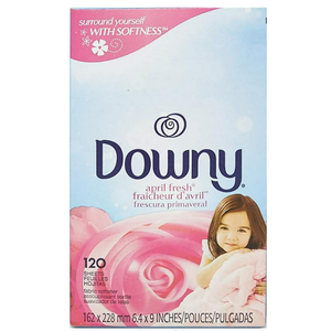 Downy April Fresh Fabric Softener Dryer Sheets, 120 Count