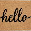 Hello Coir Doormat - 17x30 Inches Durable Non-Slip Door Mat