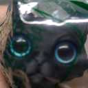 3D Printed Cat,3D Printed Animals Fidget Toys Decor for Stress Relief,Desktop Decoration,Easter Basket Stuffers,Gift for Kids (Black)