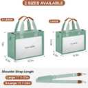 KKXIU Large Canvas Tote Bag for Women with Zipper and Compartments Crossbody Work Bible Messenger Purse Bag With Pockets