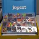 JoyCat Classroom Magnetic Letters Kit 248 Pcs with Double-Side 3D Foldable Magnetic Board - Foam Alphabet Letters&Numbers for Kids Spelling and Learning, Letter Board Tabletop Easel
