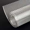AggAuto Universal 40"x13" Car Grill Mesh - Aluminum Alloy Automotive Grille Insert Bumper Honeycomb Hole 6mm Spacing 1mm, One of the Most Multifunctional Shape Grids Silver