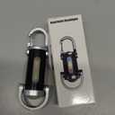 2pcs Portable Rechargeable Bright Keychain Flashlight, Type-C USB Mini LED Light Keychains Flashlight, Phone Charger Keychain 7 Lighting Modes for Camping, Searching, Walking and Hiking