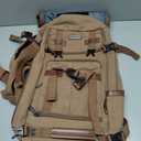 WITZMAN Canvas Travel Backpack for Men Large Laptop Backpack Fit 16 inch Carry-on Airline Approved Convertible Shoulder Rucksack(A6617-3 Brown)