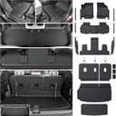Floor Mats Cargo Mat Set for 2024 2025 2026 GMC Acadia 7 Seats Car Mats Accessories, All-Weather TPE Trunk Mat Cargo Liner Seat Back Covers Door Sill Guards