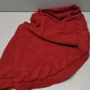 Sattiyrch Christmas Tree Skirt, 36 inches Luxury Cable Knit Knitted Thick Rustic Xmas Holiday Decoration, Burgundy (36in)