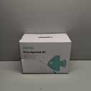 Fish Tank, 3 Gallon Ultra-Clear Glass Fish Aquarium, with Separator Plate for Betta, Fish Tank Starter kit with Filter and Led Light, Black