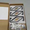 6 Pack Coat Hooks Wall Mount - Heavy Duty Hat Hangers, Large Wall Hooks for Mudroom Entryway Bathroom, Decorative Metal Hook Rack for Hanging Purse, Baseball Cap, Key, Backpack, Towel, Robe (Black)