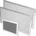 GLOXTED 3 Pcs Grease Filter Kit Compatible with GE Microwave Oven JVM6175SF1SS JVM6175SK1SS JVM6175SK2SS JVM6175SK3SS