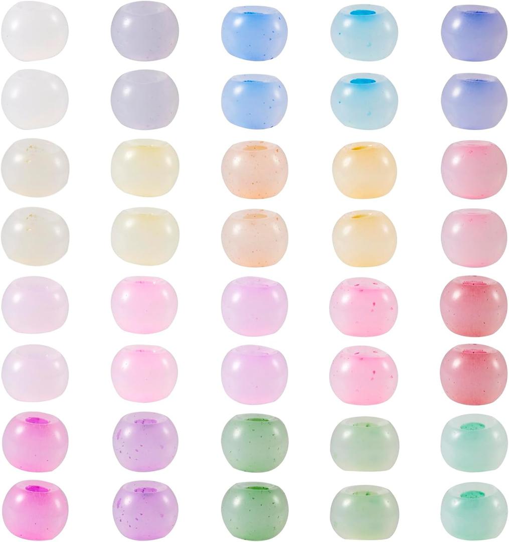 1500Pcs 4mm Lampwork Rondelle Seed Beads 20 Colors Pastel Crystal Pony Beads Bulk for Crafts DIY Friendship Bracelets Earring Beading Jewelry Making Supplies