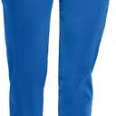 Healing Hands Women's Jogger Scrub Pant 7 Pockets Elastic Drawstring, with Moisture Wicking & 2-Way Stretch Technology - 9244 (Large, Royal)