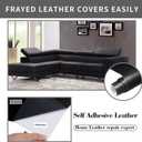 Leather Repair Patch, 35X79 Inch Self Adhesive Leather Repair, Large Vinyl Patch Tape for Couches, Furniture, Car Seats, Cabinets, Wall, Handbags Black, 35X79 Inch