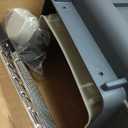 SportPet Airline Compliant LARGE 28.75" Travel Dog Kennel-Durable Plastic Airline Pet Carrier w/ Removable Wheels & Food Bowls, Collapsible Indoor/Outdoor Dog Kennel, Dogs up to 28"L & 20"H-Cream/Gray