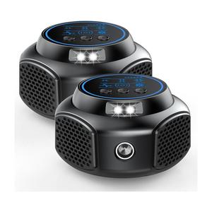 Ultrasonic Mouse Repellent Plug in, Indoor Pest Rodent Control for Mouse Mice Rat Squirrel, Electronic Repelling Device Mouse Traps for House Kitchen Garage Black 2 Pack