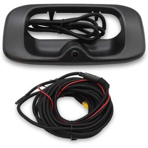 GM1916102 Tailgate Handle Backup Camera Compatible with 1999-2007 Silverado/Sierra 1500 2500 3500HD Pickups Reversing Rear View Park Assist Camera 15046512 15228539