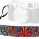MegaGear Camera Shoulder Neck Strap - Comfortable Padded Non-Slip Universal Design - Compatible with DSLR, SLR Canon, Nikon, Sony, Panasonic, Fujifilm (One Size, Ethnic)