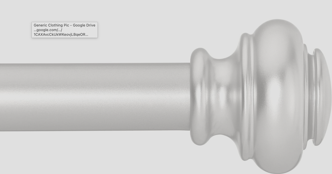 Heavy Duty Curtain Rods for Windows 28 to 48 Inches, 1 Inch Silver Curtain Rods for Bedroom, Living Room, Patio, Kitchen, Adjustable Curtain Rods with Classic Finials, Silver Finishing