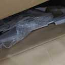 Foldable Cart with Stair Climbing Wheels, Collapsible Rolling Crate with Telescoping Handle, Handcart for Grocery Book File Tool Art Supplies(Milky White)