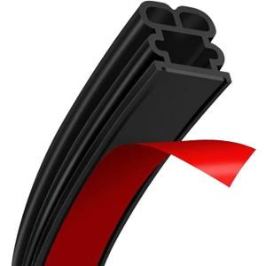 52.5Ft Car Door Seal Strip for Truck Car Weather Stripping Universal Self Adhesive Large Auto Door Soundproofing Weatherstrip for Pickup Truck SUV RV Boat